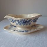 Saucière modèle Aramis de Longchamp. Terre de fer bleu