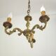 Bronze 3 light chandelier