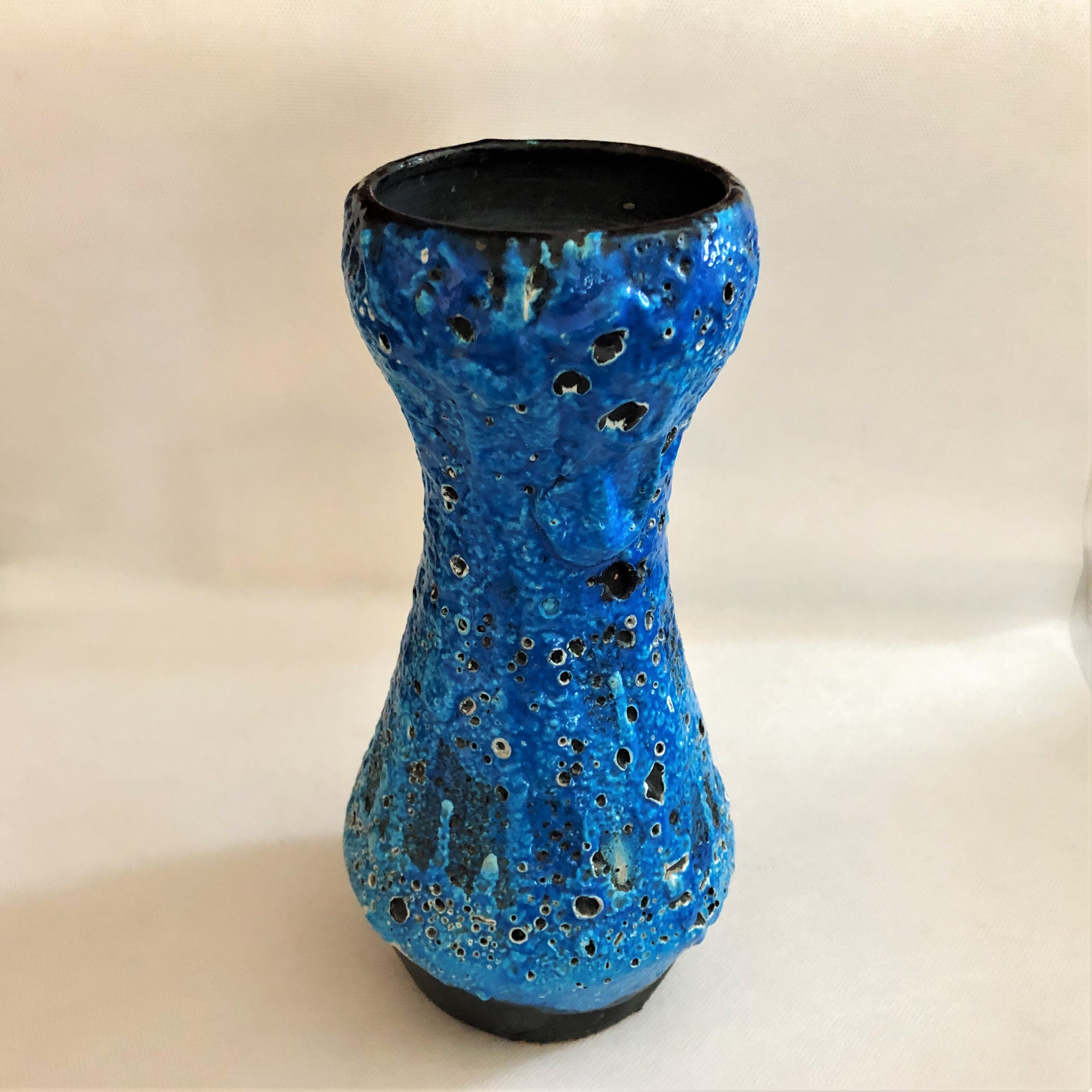 Vintage Seafoam Blue Artisan Vase