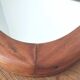 Vintage wooden mirror rounded corners 37x57cm