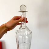 Large crystal wine carafe early 20th century