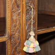 19th-century Anglo-Indian colonial hardwood library on a chest of drawers.