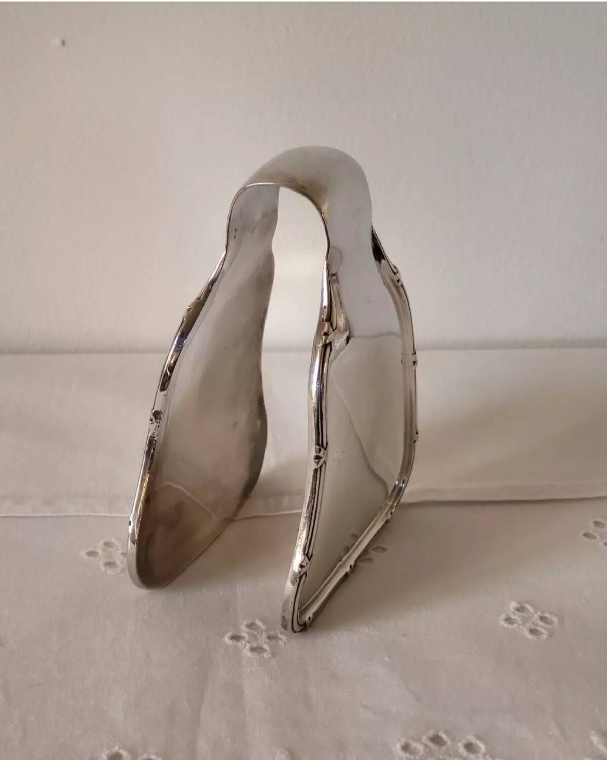Kirby beard & co silver metal asparagus tongs