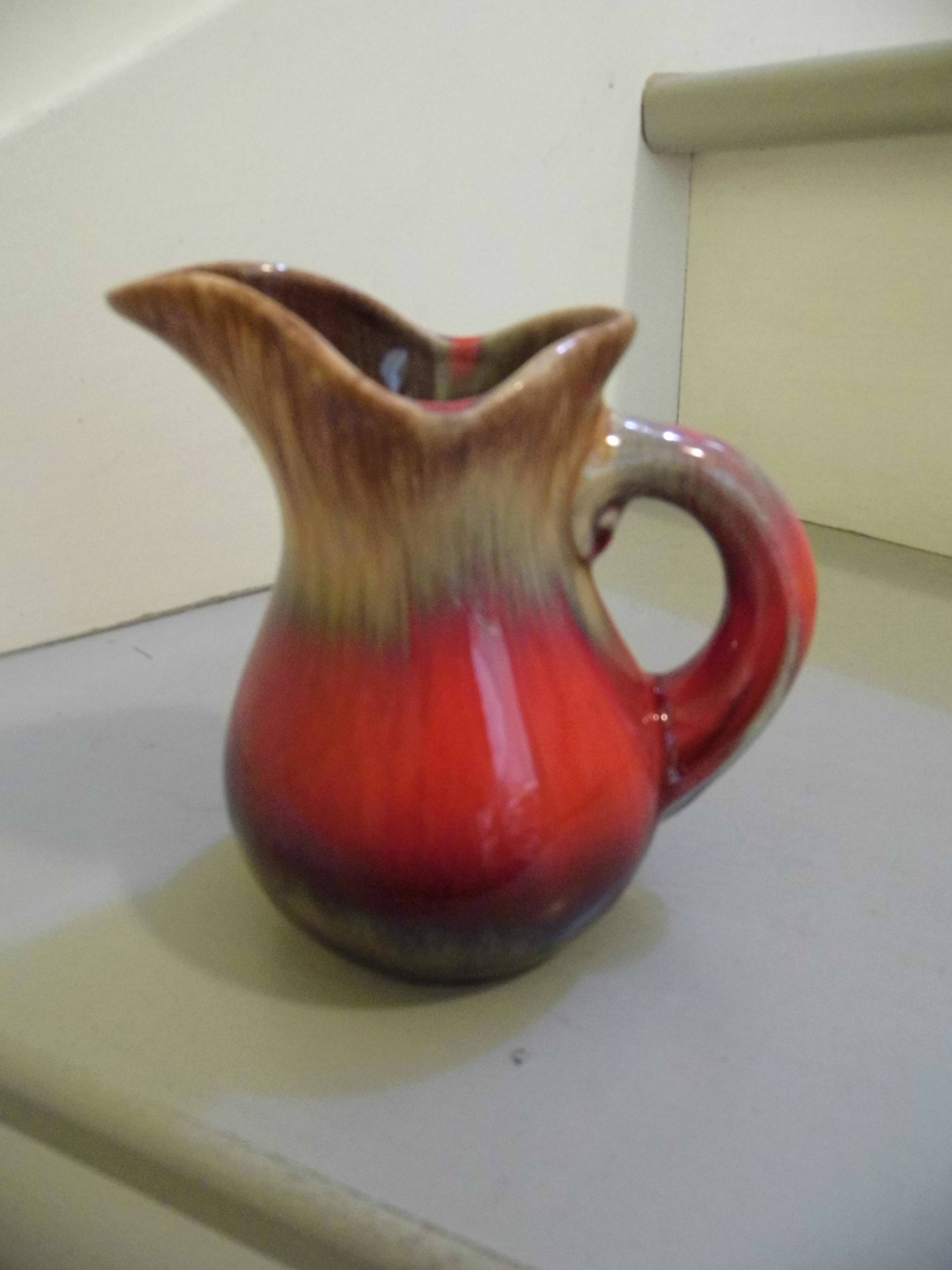 Milk pot small ceramic pitcher from Vallauris 60s Vintage