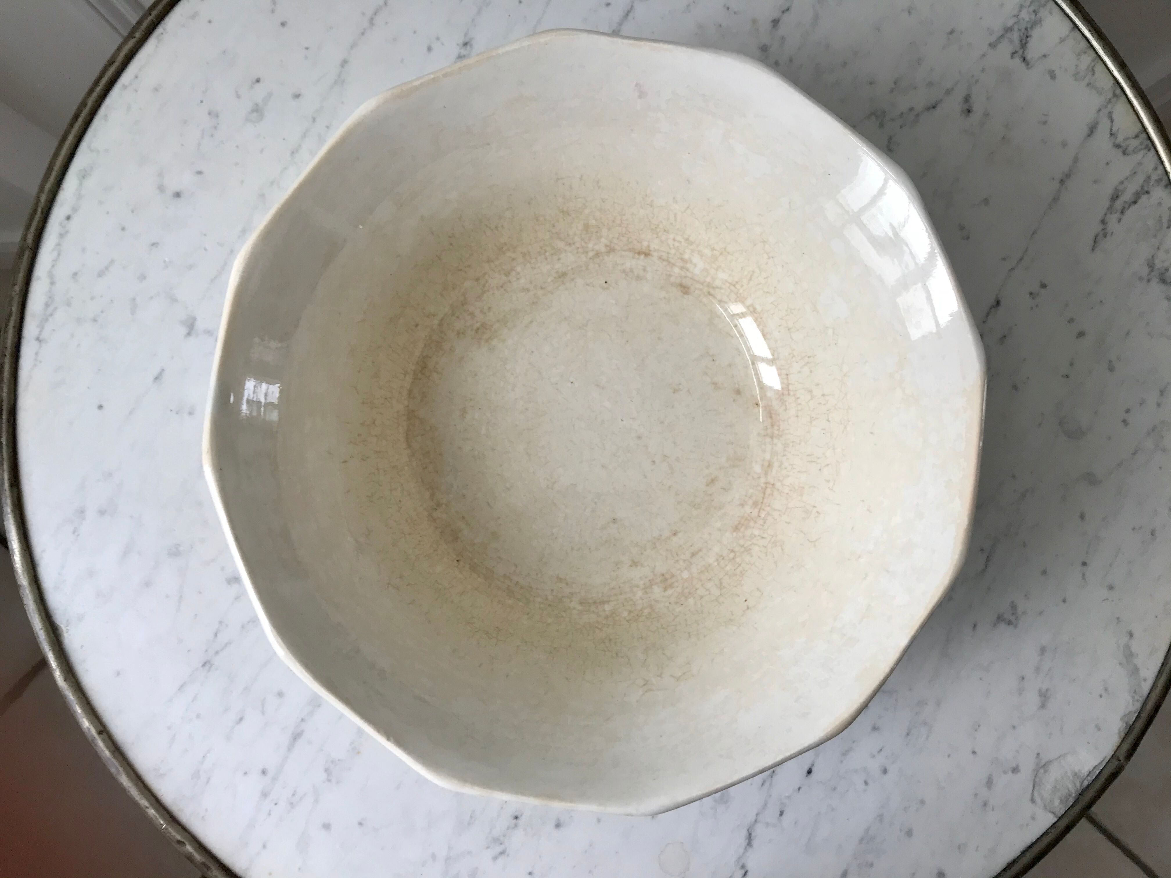 Salad bowl Digoin Sarreguemines model "Bastia" years 30-40