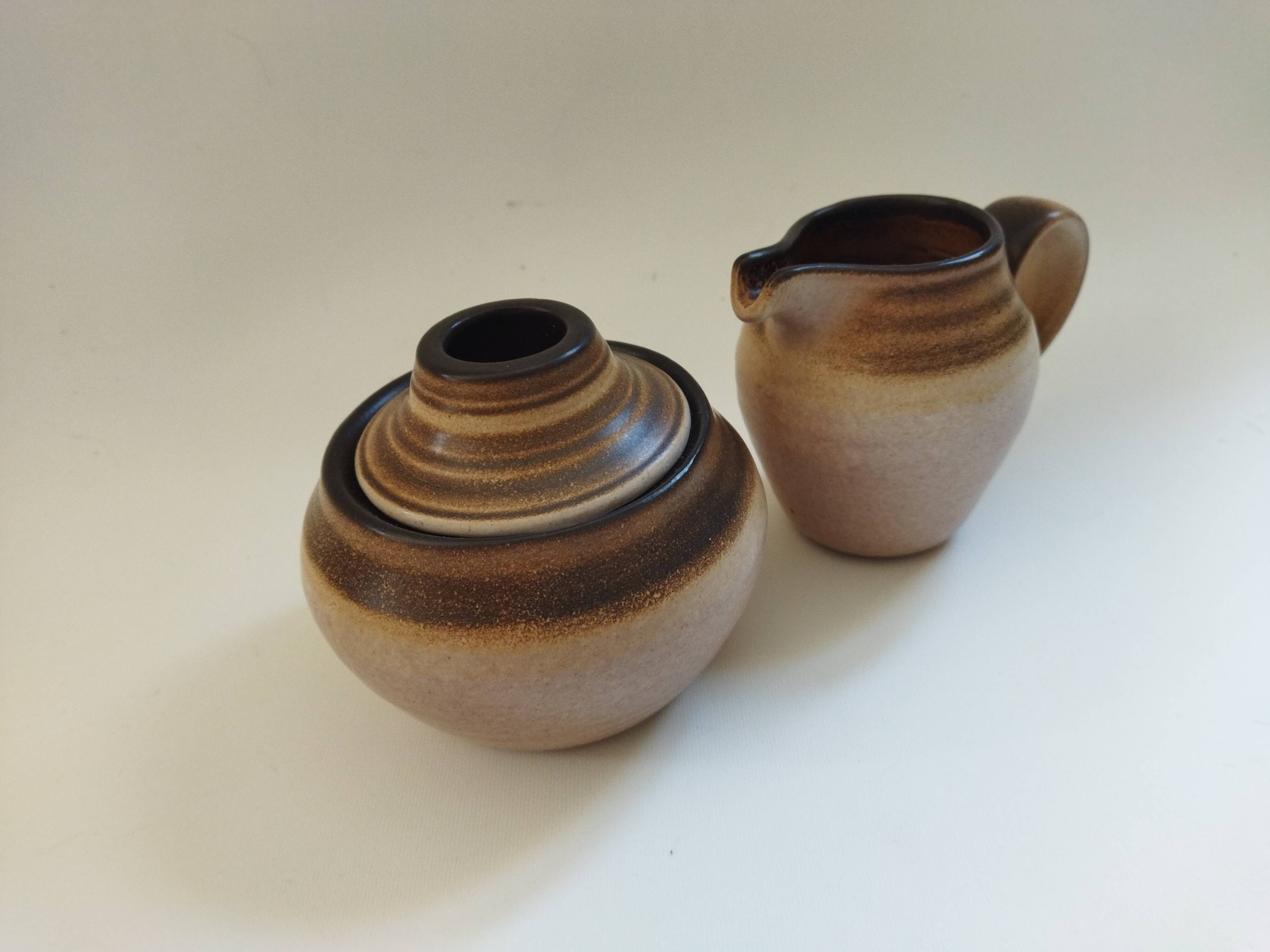 Vintage Salins sugar bowl and creamer