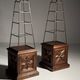 Set of 2 obelisk étagères