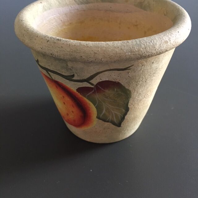 Apricot decor flowerpot