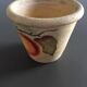 Peach decorative pot