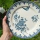 Set of 6 blue iron earth plates