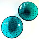 Pair of cut glass cups — Odelys model attributed to Guerlain