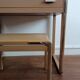 Vintage metal desk/ hairdresser and stool