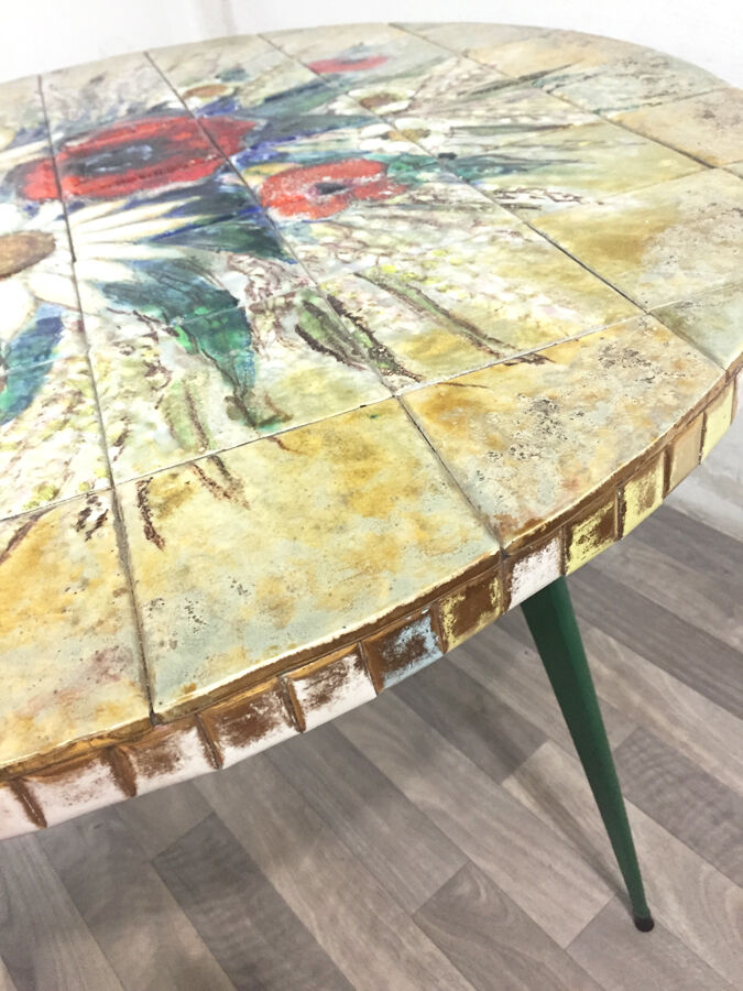 Table "Englander Chollat" Vallauris 1970