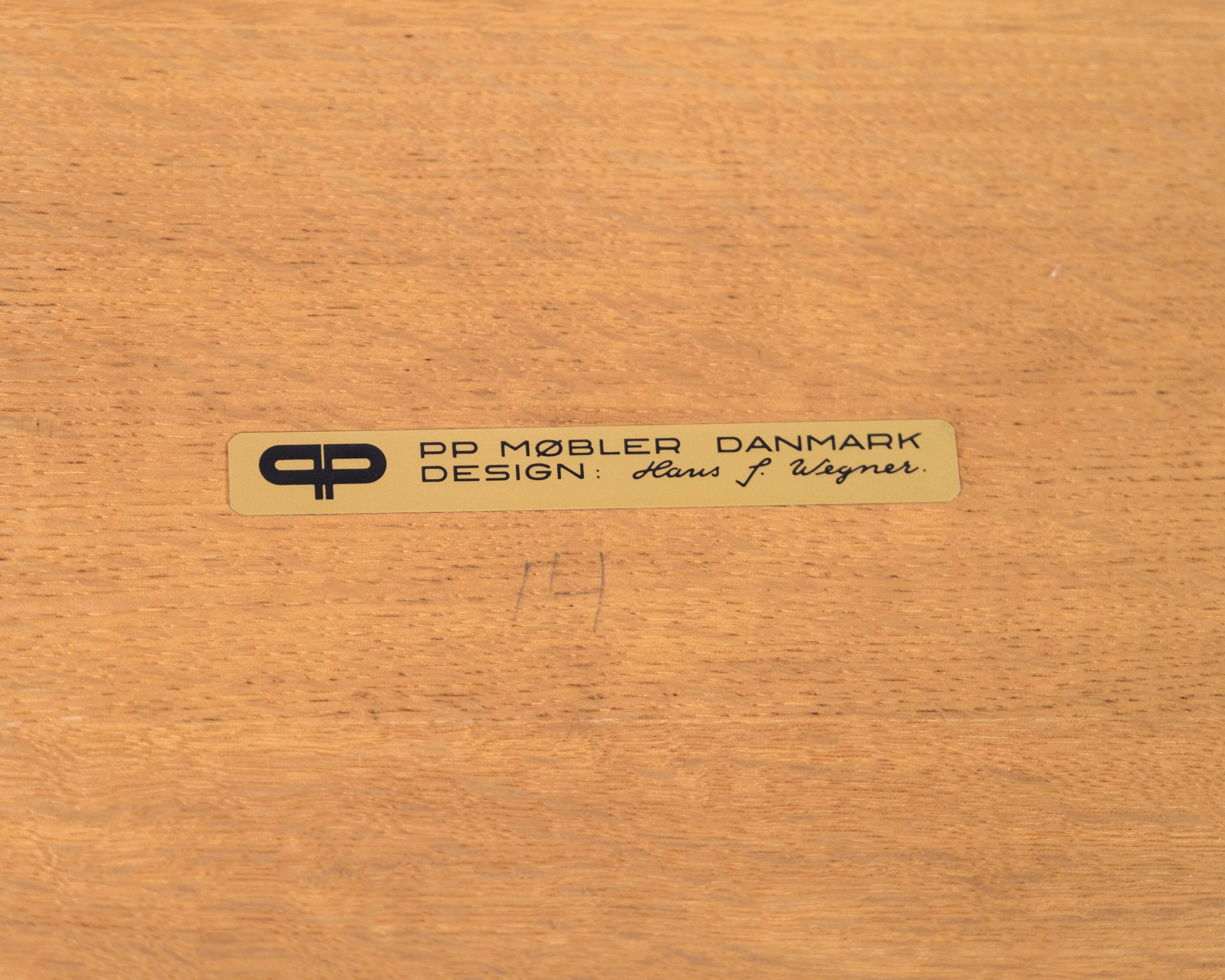 Sofa Table Made In Oak By Hans J. Wegner For PP Furniture From 1990s