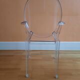 Pair of Louis Ghost Chairs, design Philippe Starck, Kartell edition