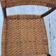 Four teak dining chairs with patinated cane after Gio Ponti, Italy 1960s