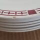 Lot of 7 flat plates in earthenware "Sarreguemines & Digoin", model SAVERNE.