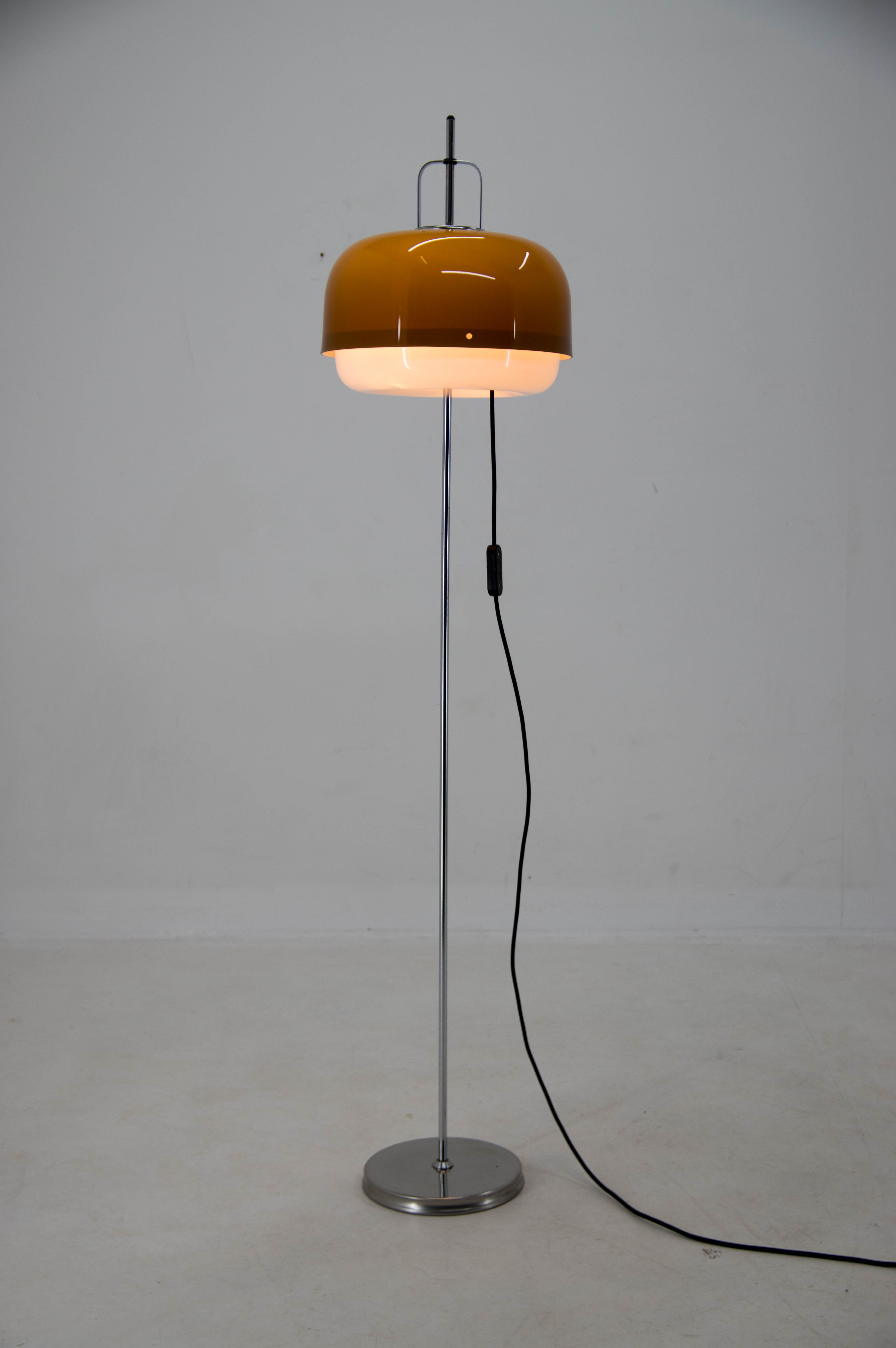 Midcentury  Floor Lamp by Meblo Designed by Harvey Guzzini, Italy, 1970s