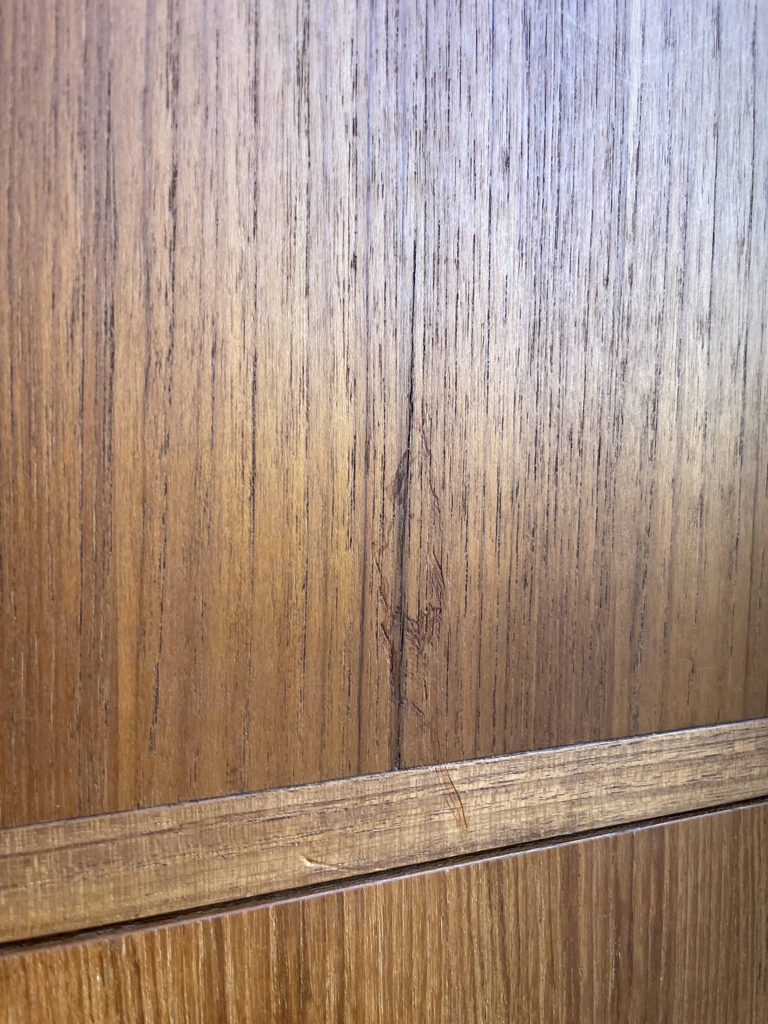 Modernist teak secretary desk, 1950s