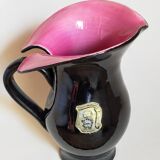 Bicolor pitcher of the Norman Potteries of Louviers 50s