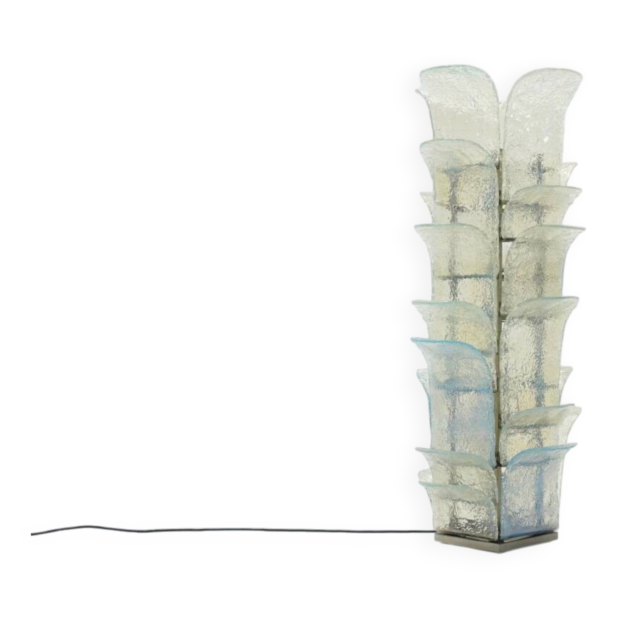Lampadaire "Cactus" LT320 de Carlo Nason pour Mazzega, Italie, années 1960.