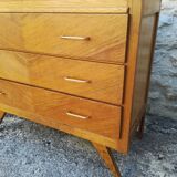 Compass feet chest of drawers