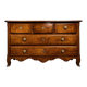 Commode époque Louis XV en noyer et loupe