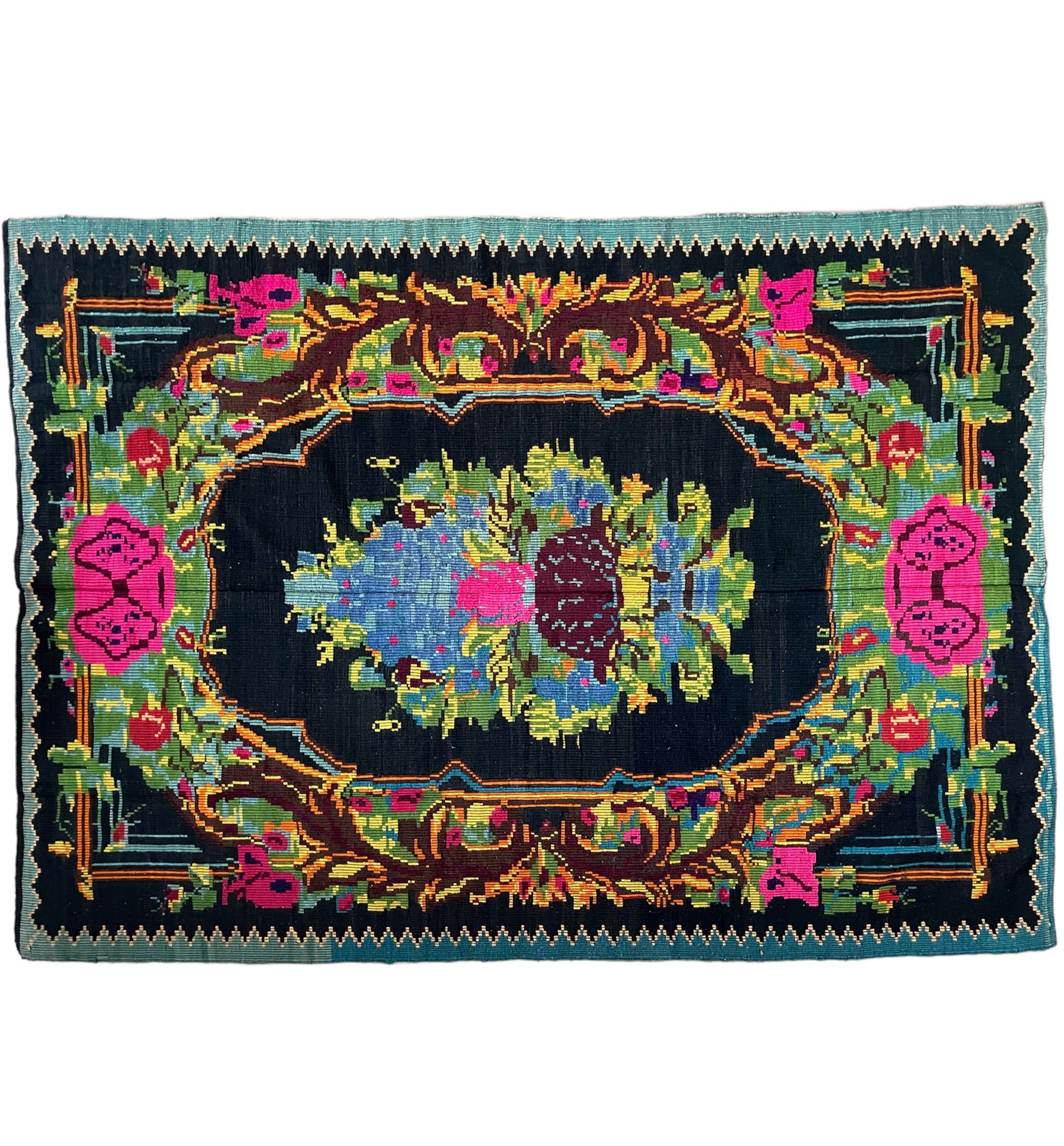 Romanian wool rug, 227x154cm