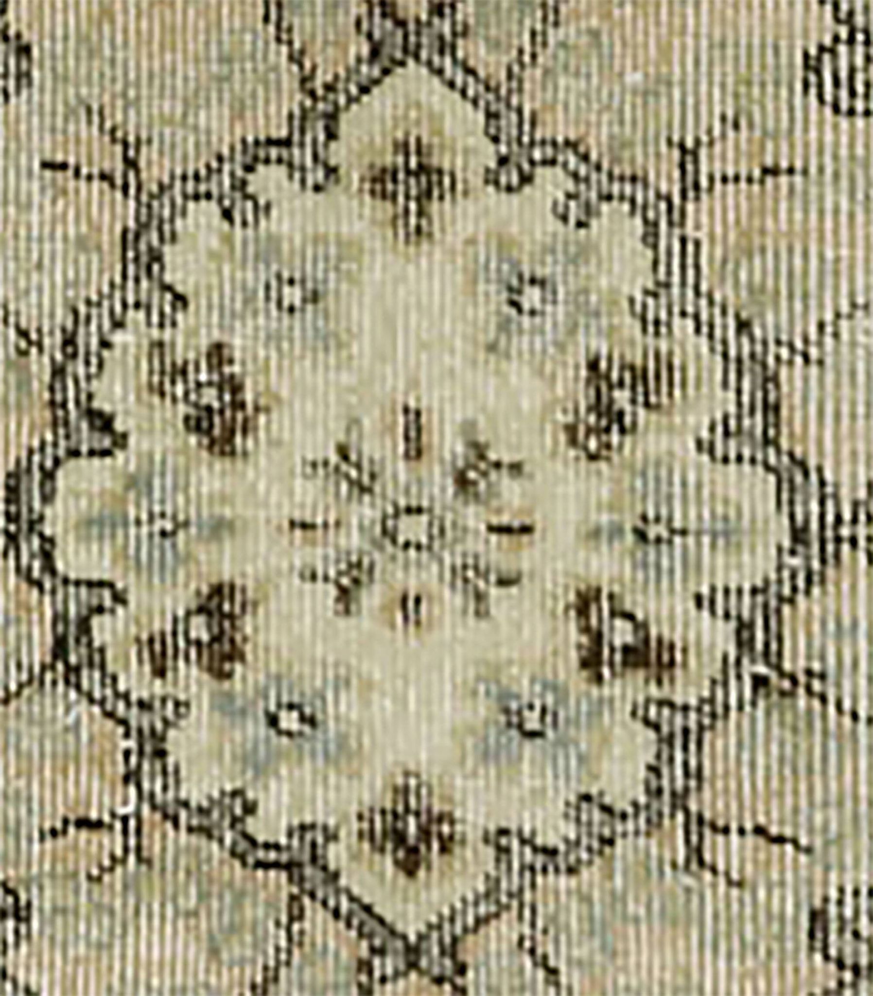 Vintage Turkish Carpet Beige and Brown Floral 271 x 174 cm