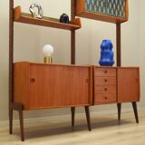 Teak system bookcase, Norwegian design, 1960s, production: Blindheim Mobelf