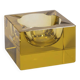 Vintage 1960s Yellow Crystal Ashtray, German Design