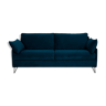 4-seater sofa convertible in velvet feet black pins