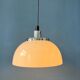 Vintage Guzzini Faro white acrylic glass pendant light