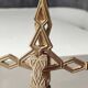Old decorative Scales of Justice. Onyx, marble/brass. From the 50s. Dim 29 x 30 cm