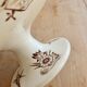 Antique compote dish made of ironstone, ivory and sepia, Clairefontaine with oriental decoration.