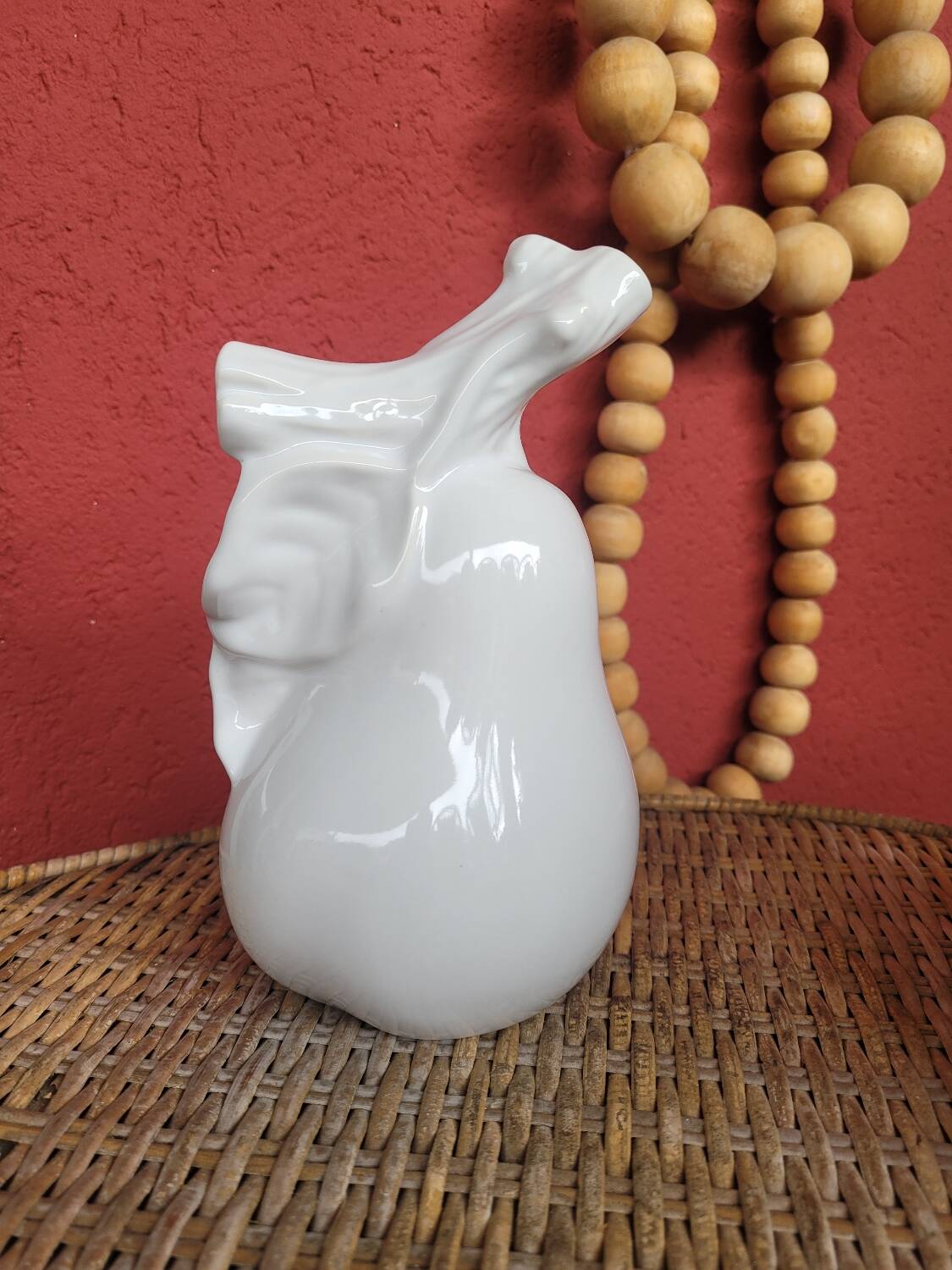 Porcelain pear soliflore vase