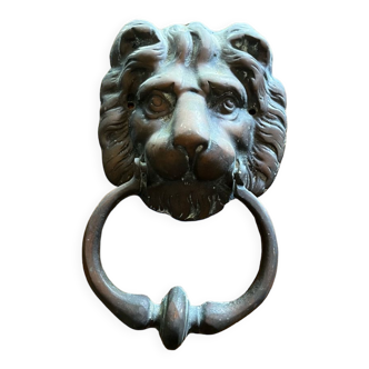 Lion head door knocker