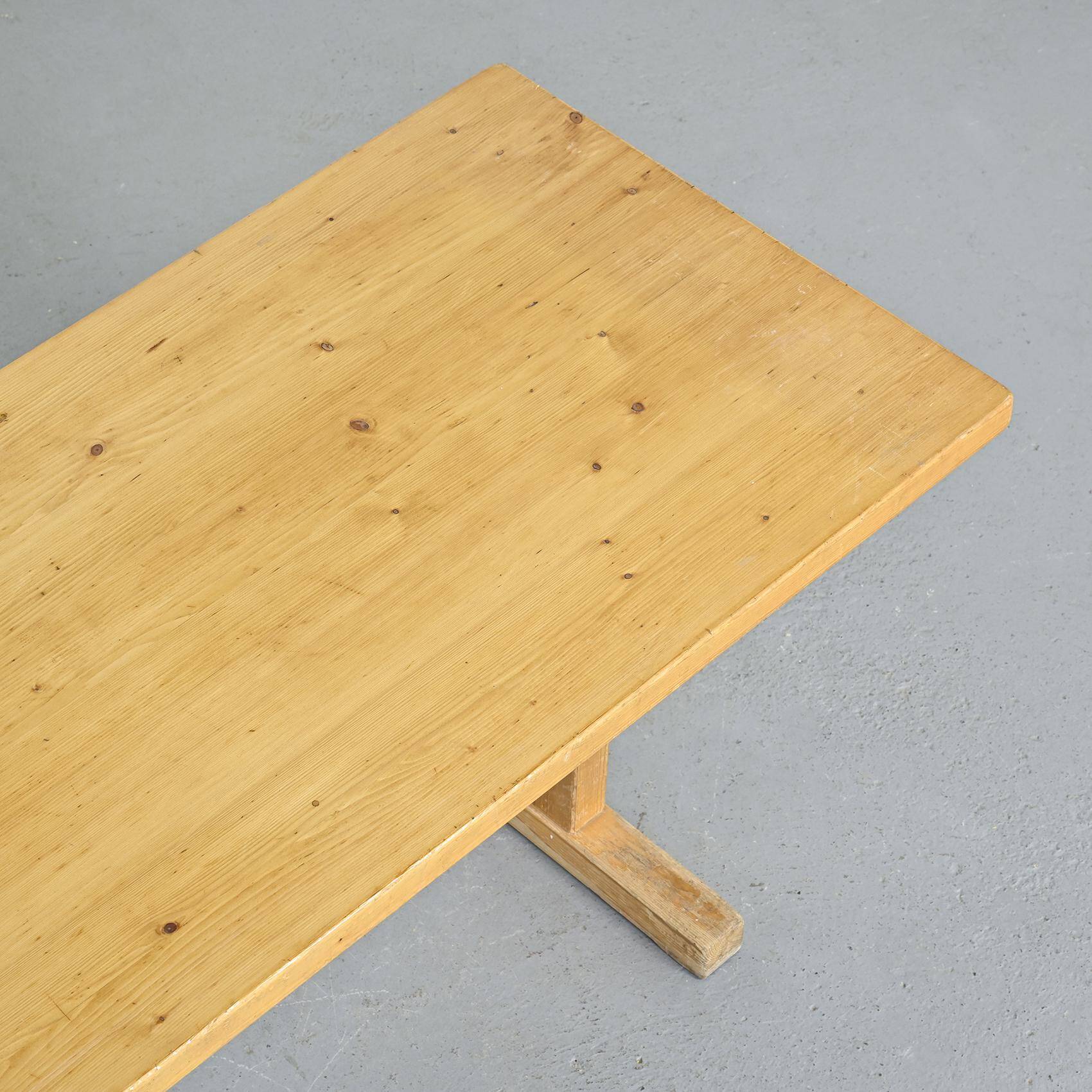 Pine table, Les Arcs, France