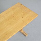 Pine table, Les Arcs, France