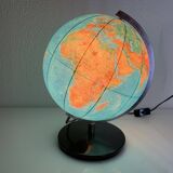 Vintage globe 1976 German terrestrial (French) JRO changeable image - 34 cm