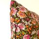 Coussin fleuri Liberty années 70