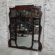 Large mahogany Art Nouveau mirror 178x220cm