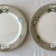8 grandes assiettes plates en faïence de gien