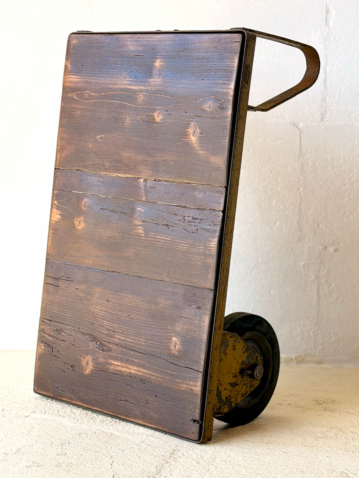 Table basse en chariot d'usine industriel vintage, 1970
