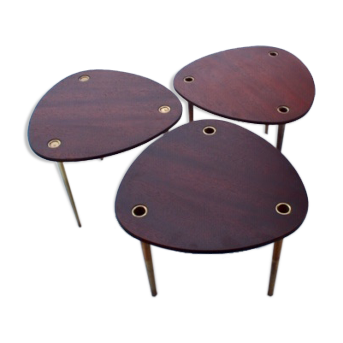 Nesting tables partroy de Pierre Cruege edition forms 1955