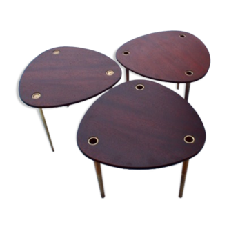 Nesting tables partroy de Pierre Cruege edition forms 1955