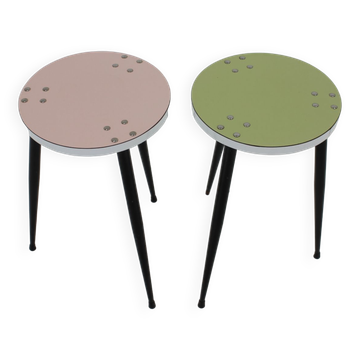 Paire de tabourets italiens des années 1960
