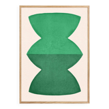 Large painting on paper - abstract painting 50x70cm - JEM - signed Eawy