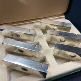 Complete set of 6 vintage metal menu holders 1960-1970