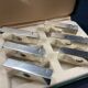 Complete set of 6 vintage metal menu holders 1960-1970